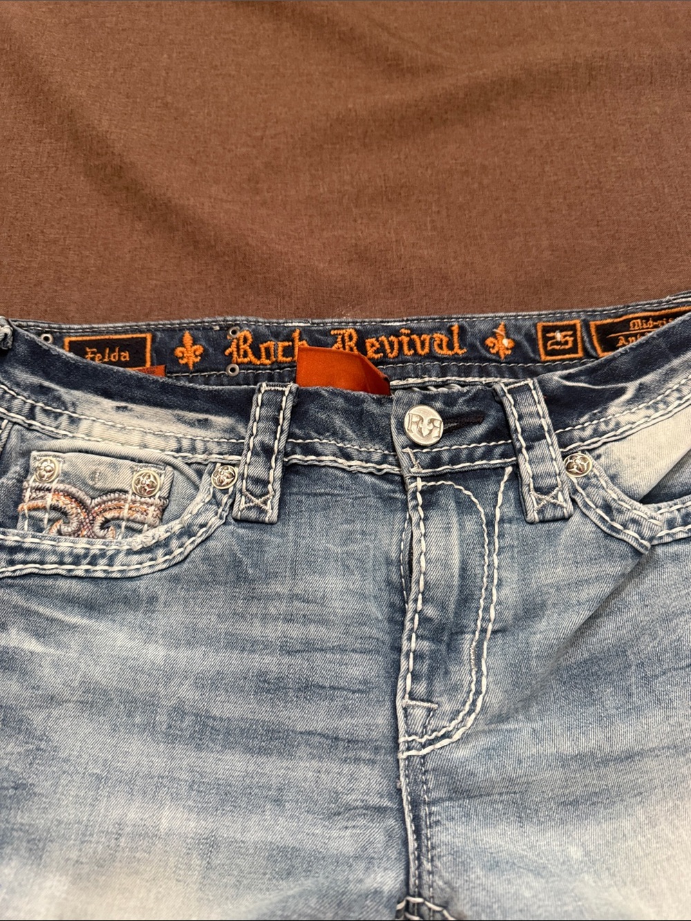 Rock Revival Felda midrise ankle skinny sz25 - Picture 3 of 3